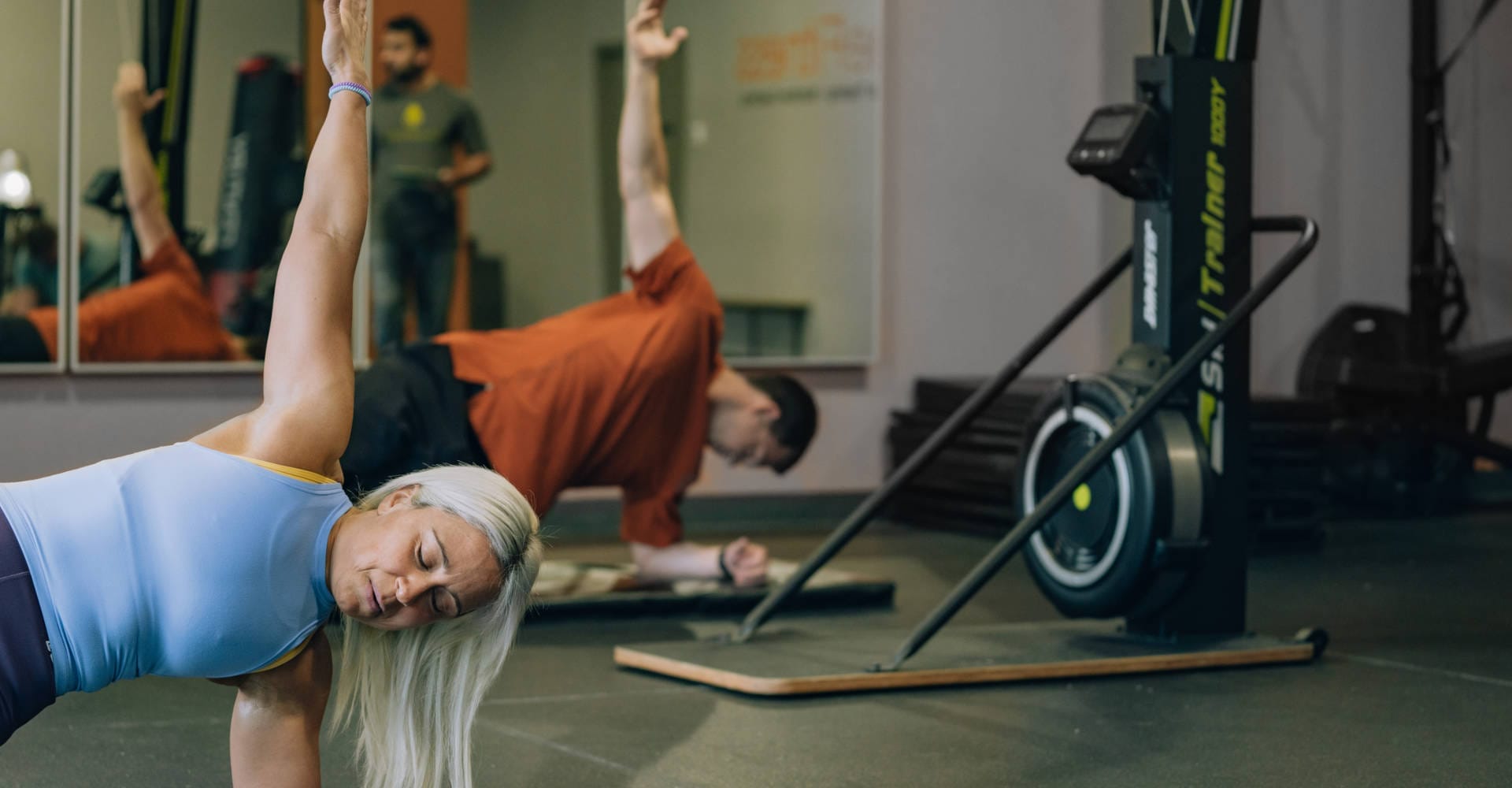 Man and woman on small group personal training